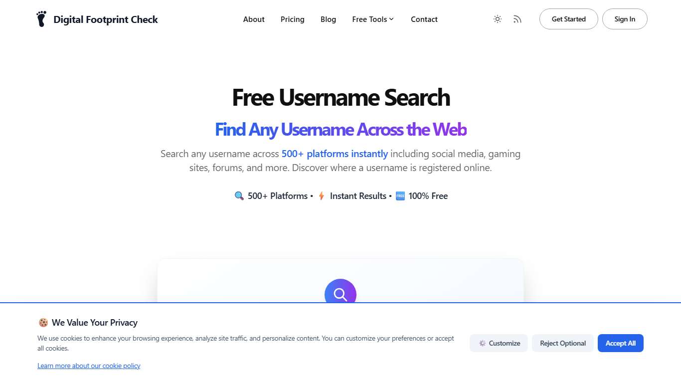Free Username Search Tool 2026 Find Anyone by Username on 500+ Platforms